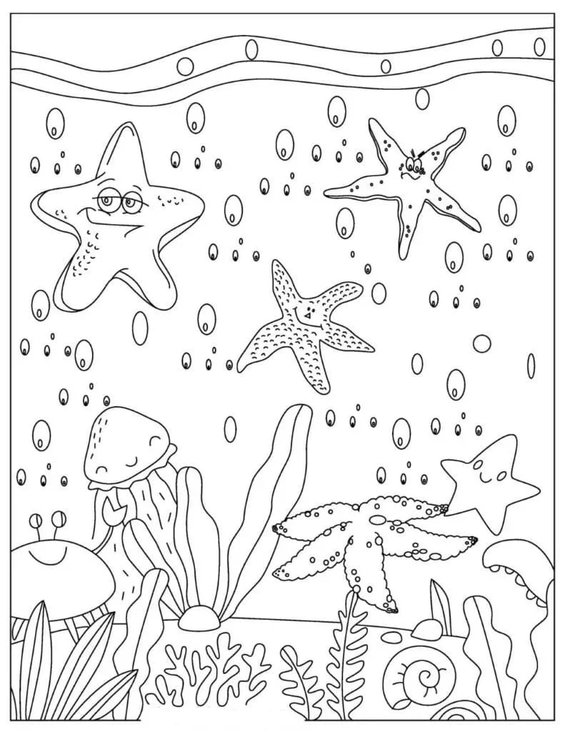 Starfish Coloring Pages 26