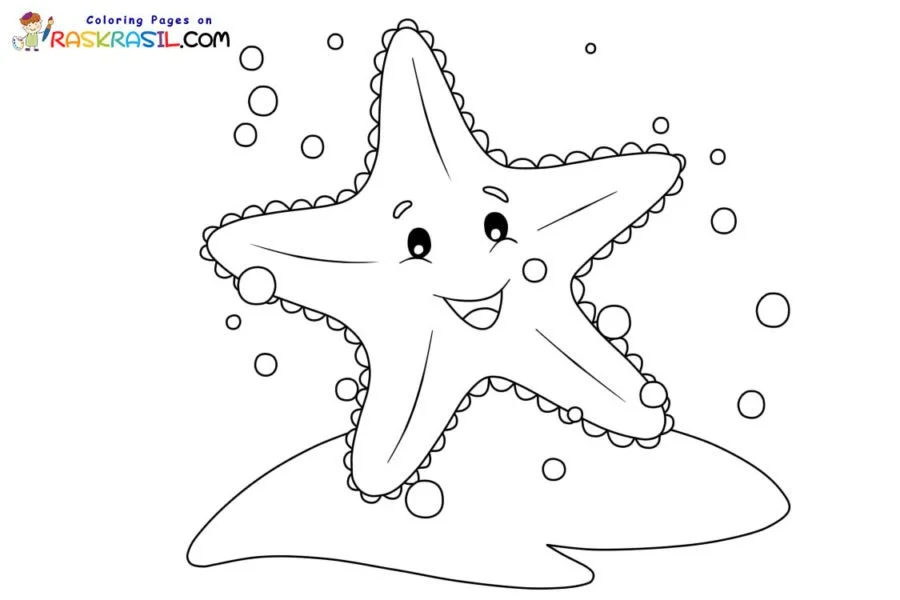 Starfish Coloring Pages 5