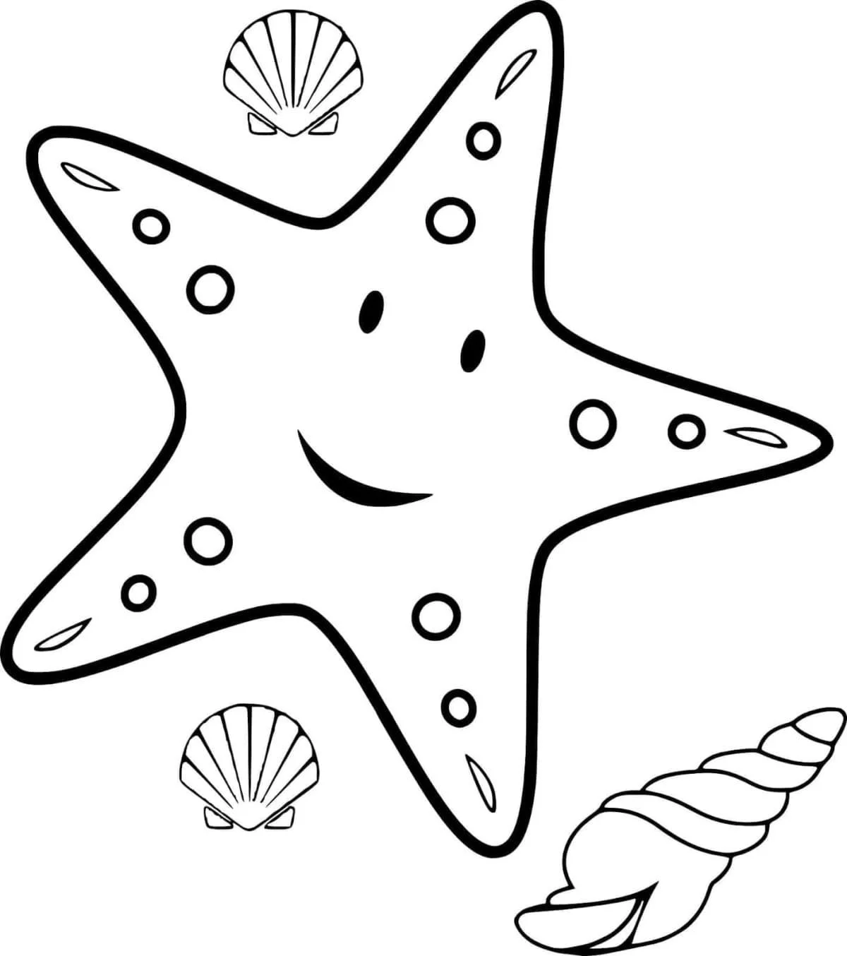 Starfish Coloring Pages 8