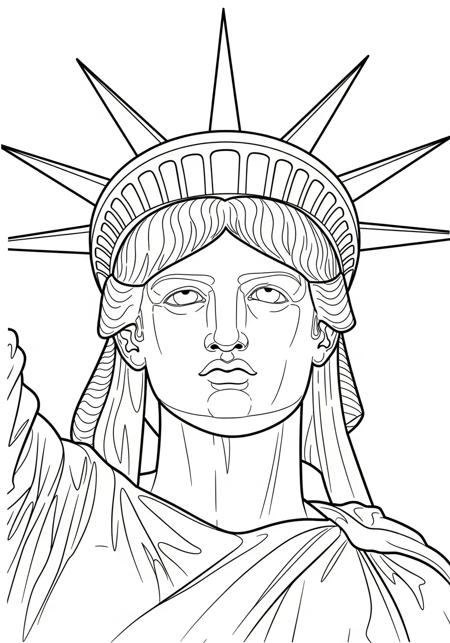 Statue of Liberty Coloring Pages 3
