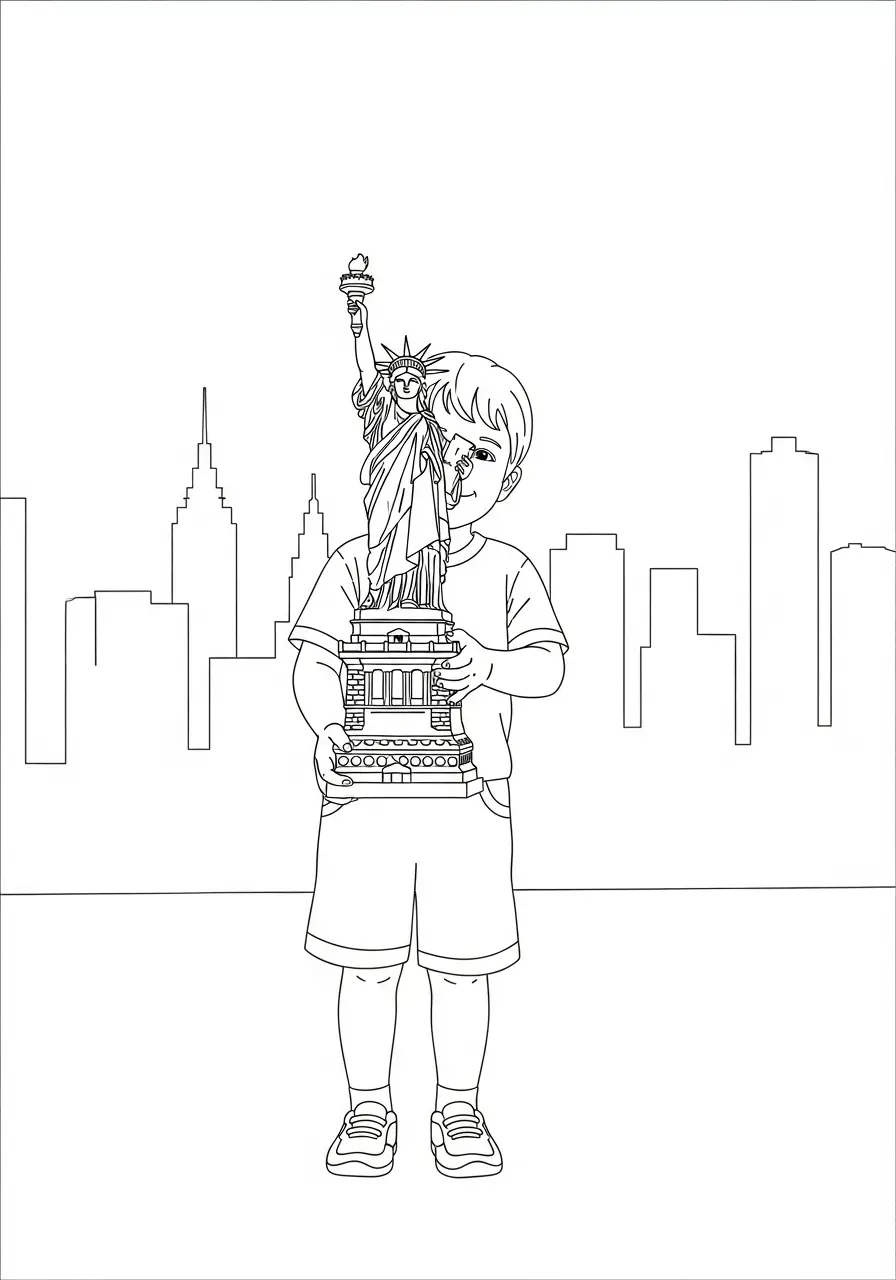 Statue of Liberty Coloring Pages 4