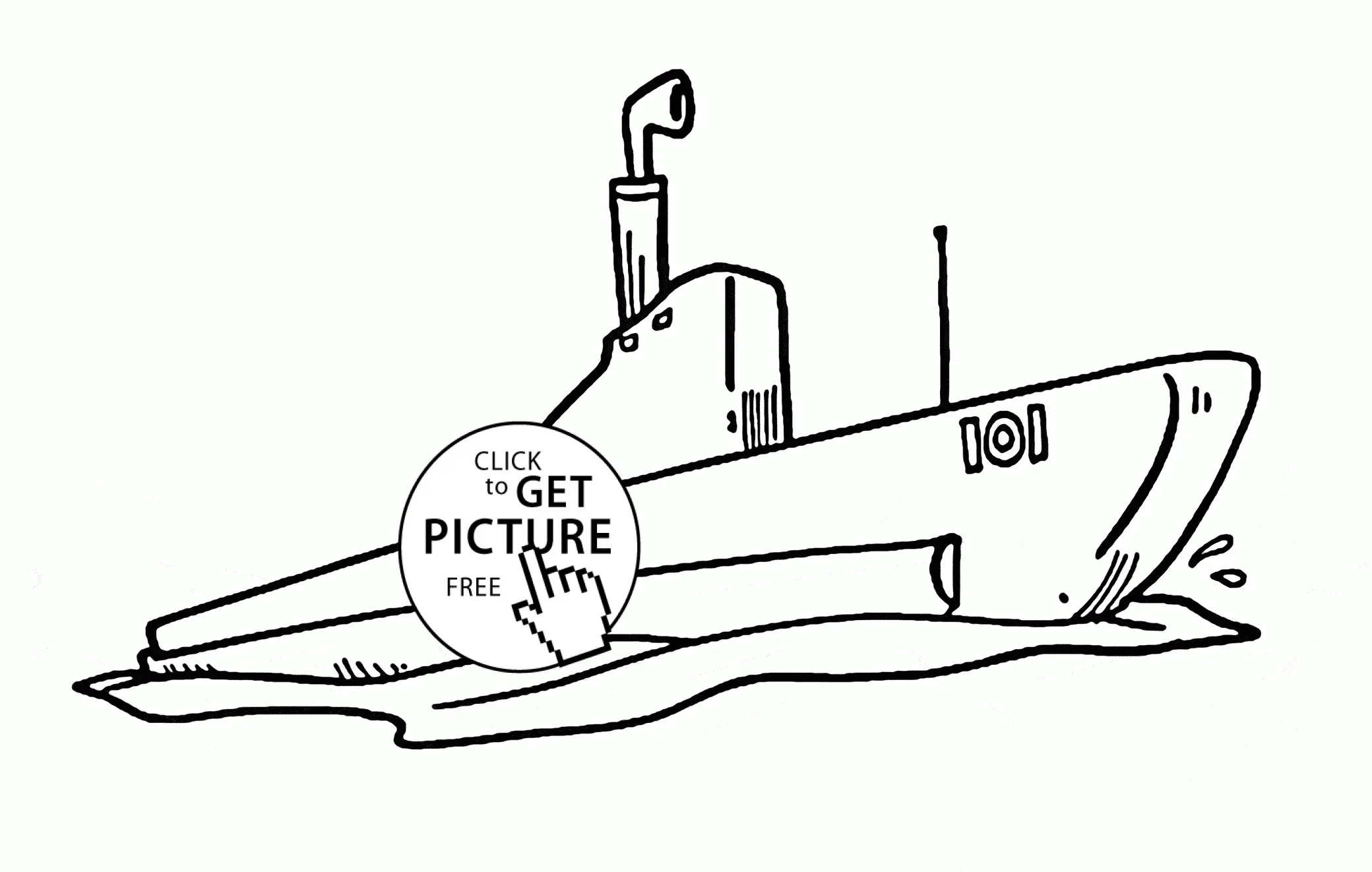 Submarine Coloring Pages