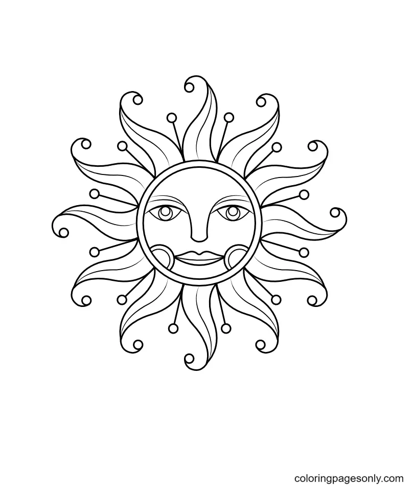 Del Sol Para Colorear 30