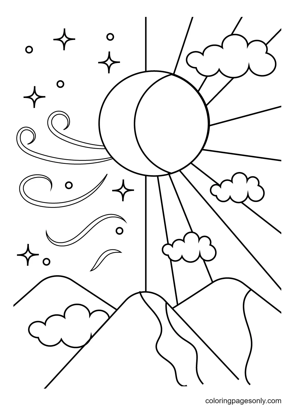 Del Sol Para Colorear 64