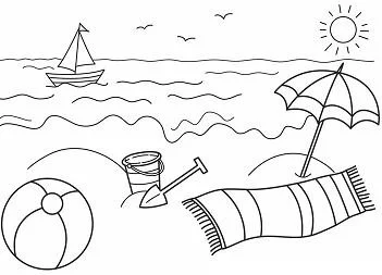 Puesta De Sol Para Colorear 4