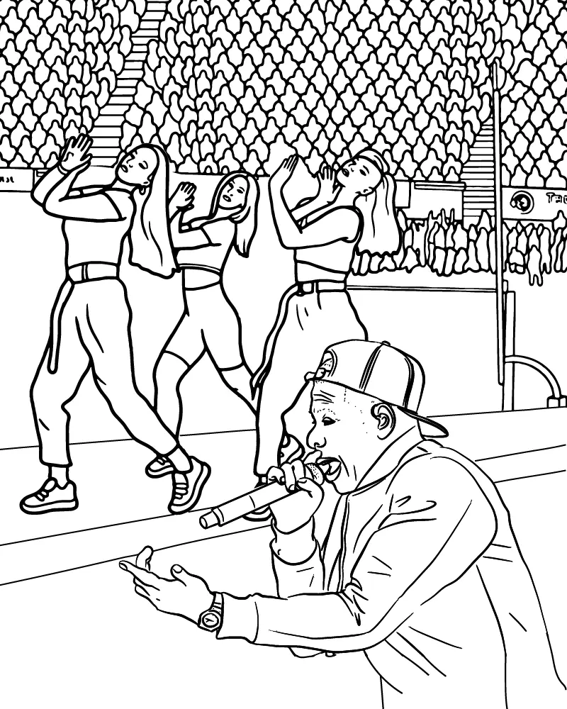 Super Bowl 2025 Coloring Pages 10