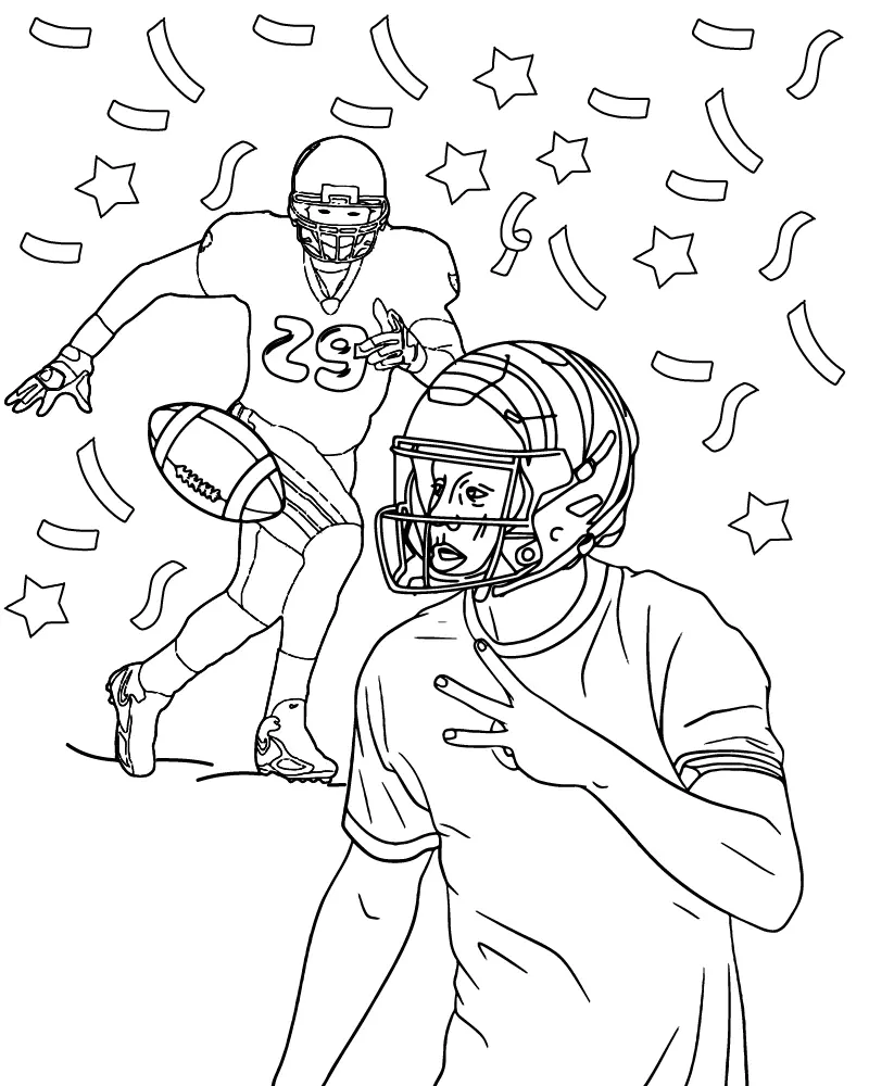 Super Bowl 2025 Coloring Pages 14