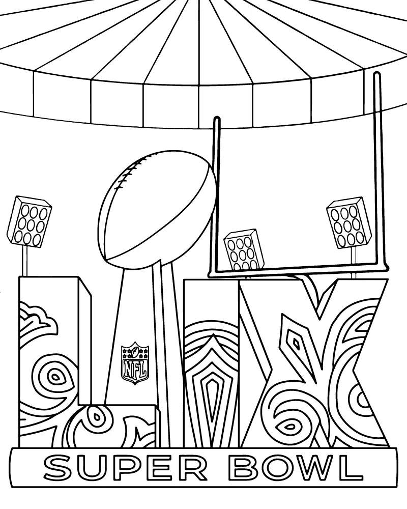 Super Bowl 2025 Coloring Pages 16