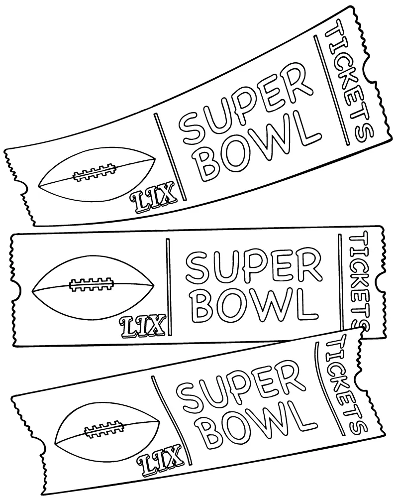 Super Bowl 2025 Coloring Pages 18