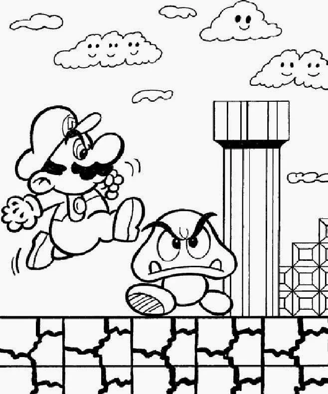 Super Mario Bros Coloring Pages 11