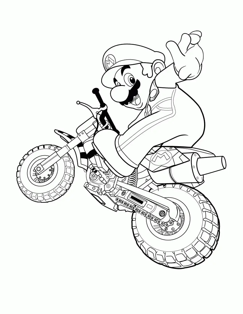 Super Mario Bros Coloring Pages 15
