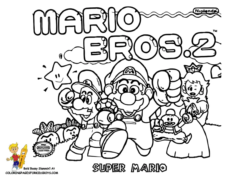 Super Mario Bros Coloring Pages 21