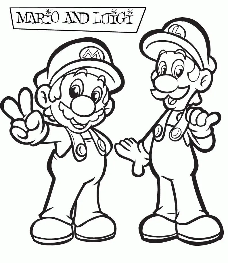 Super Mario Bros Coloring Pages 22