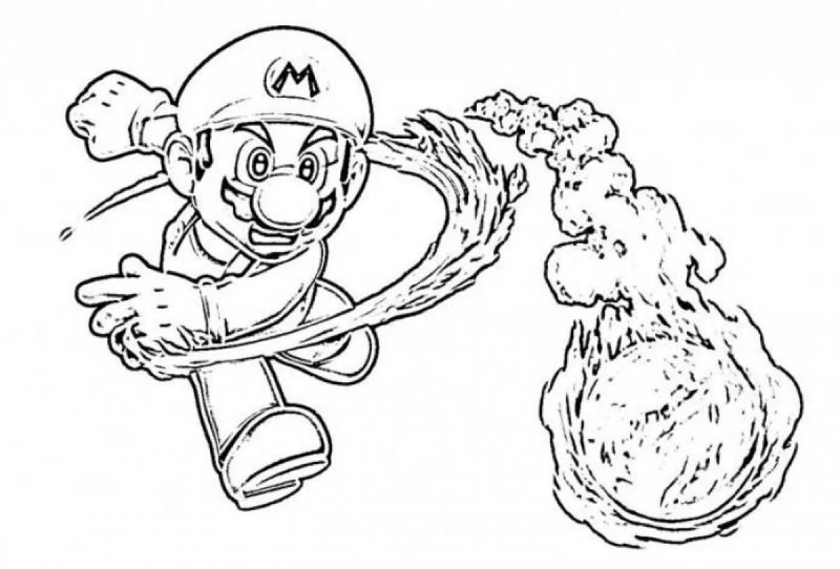Super Mario Bros Coloring Pages 30