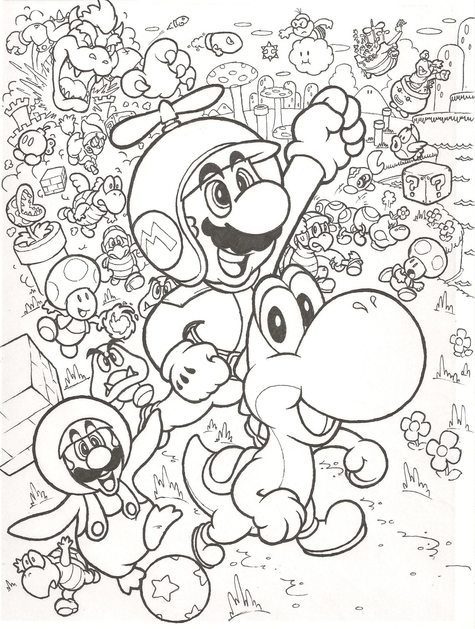 Super Mario Bros Coloring Pages 34