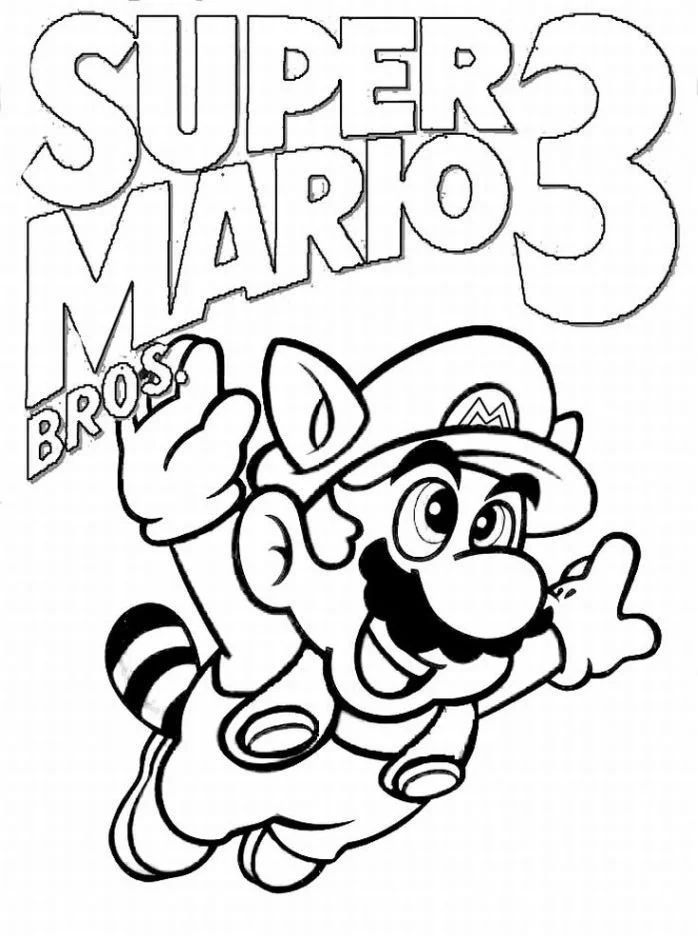 Super Mario Bros Coloring Pages 9