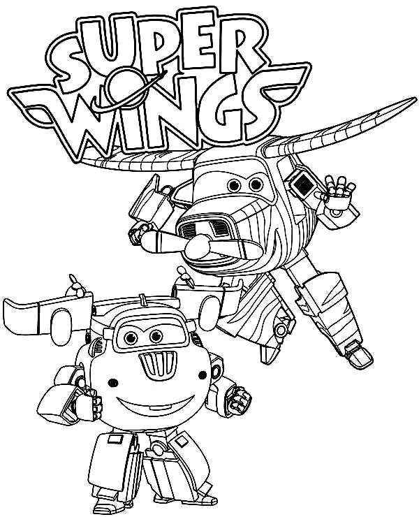 Desenhos de Super Wings Para Colorir 38