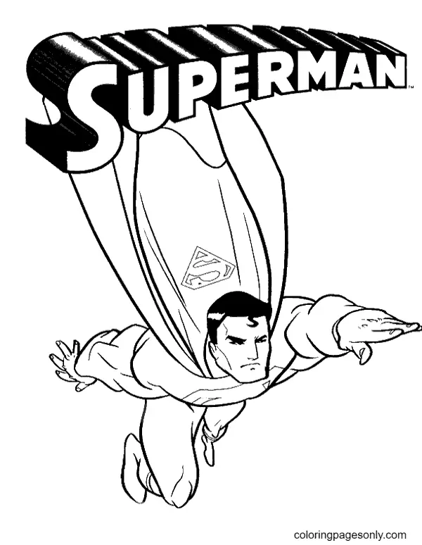 Desenhos de Superman Para Colorir 56