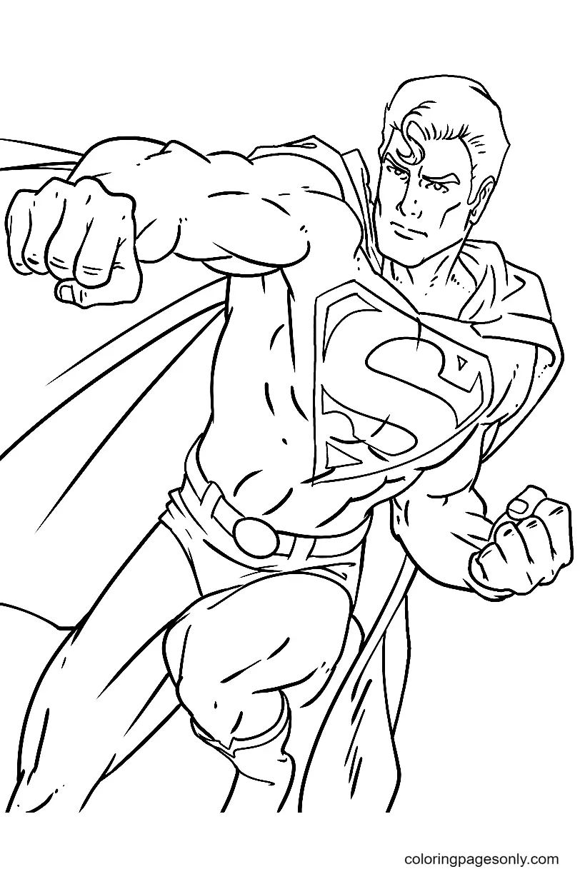 Desenhos de Superman Para Colorir 58