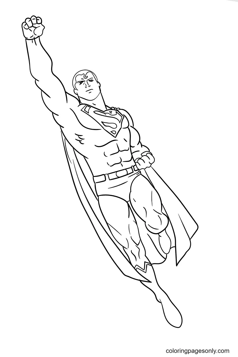Desenhos de Superman Para Colorir 59