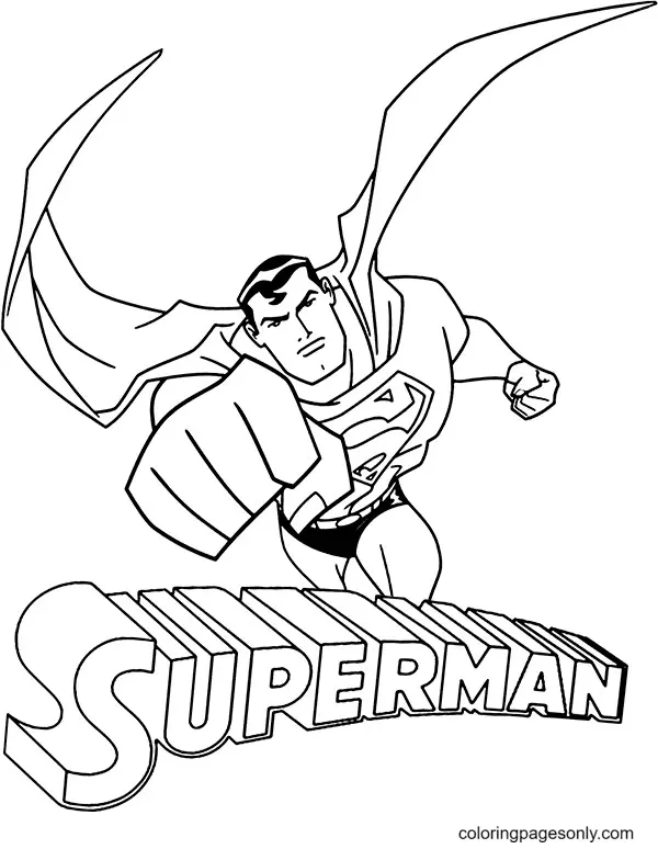 Superman Ausmalbilder 72