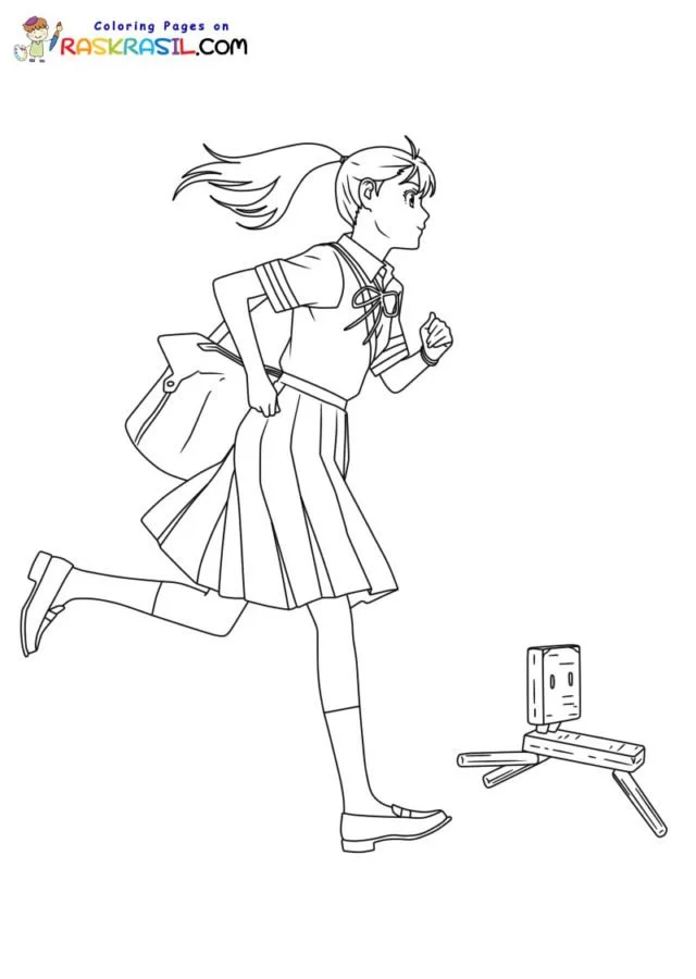 Suzume no Tojimari Coloring Pages 5