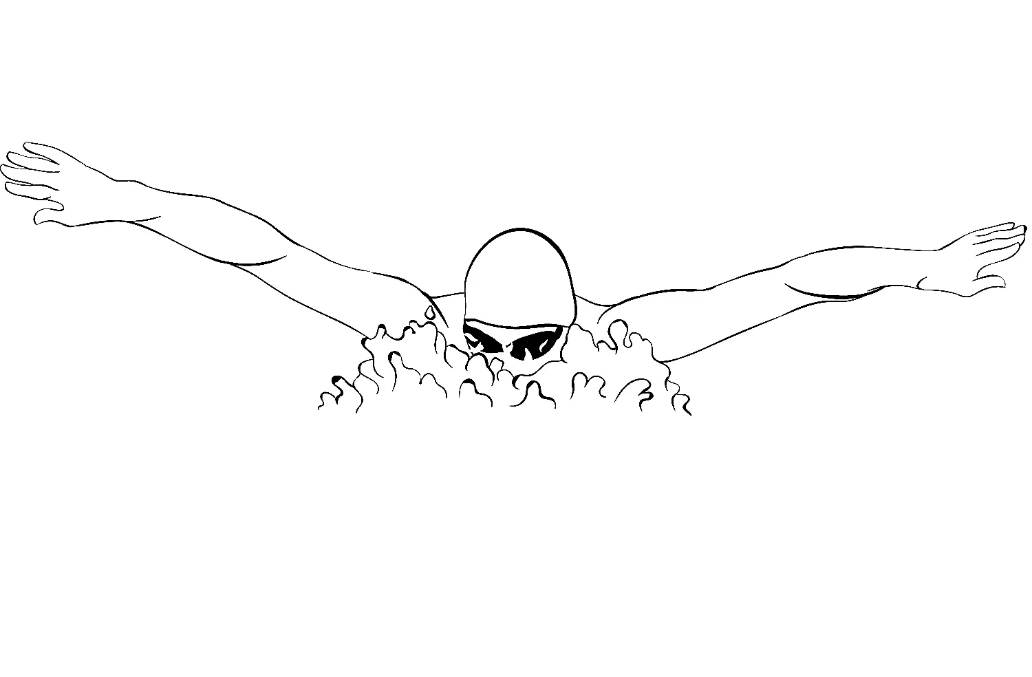 Natacion Para Colorear 14