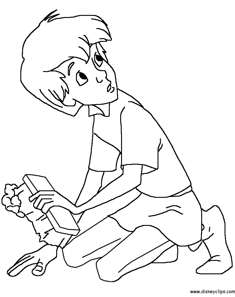 La Espada En La Piedra Para Colorear 21