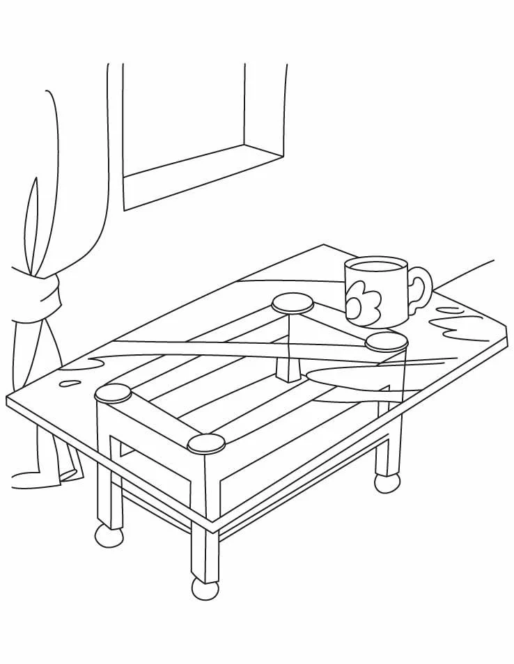 Table coloring Pages 12