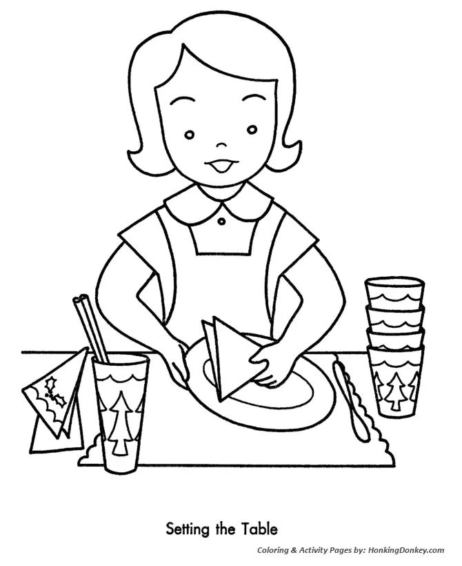 Table coloring Pages 23