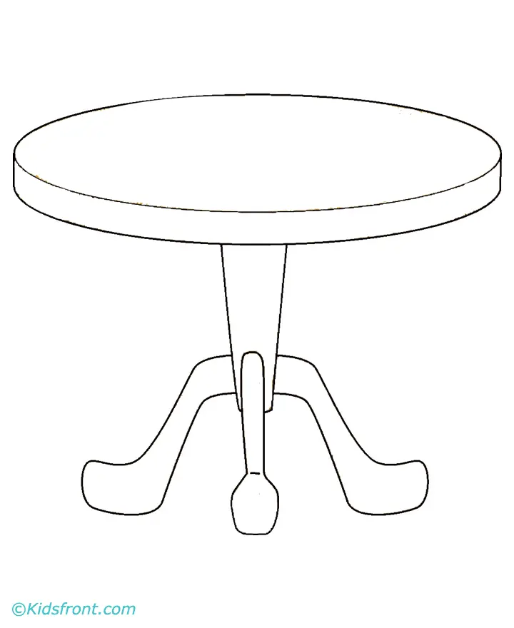Table coloring Pages 6