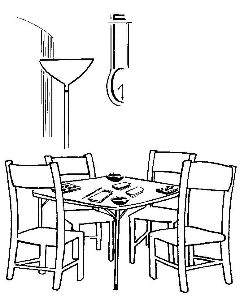 Table coloring Pages 9