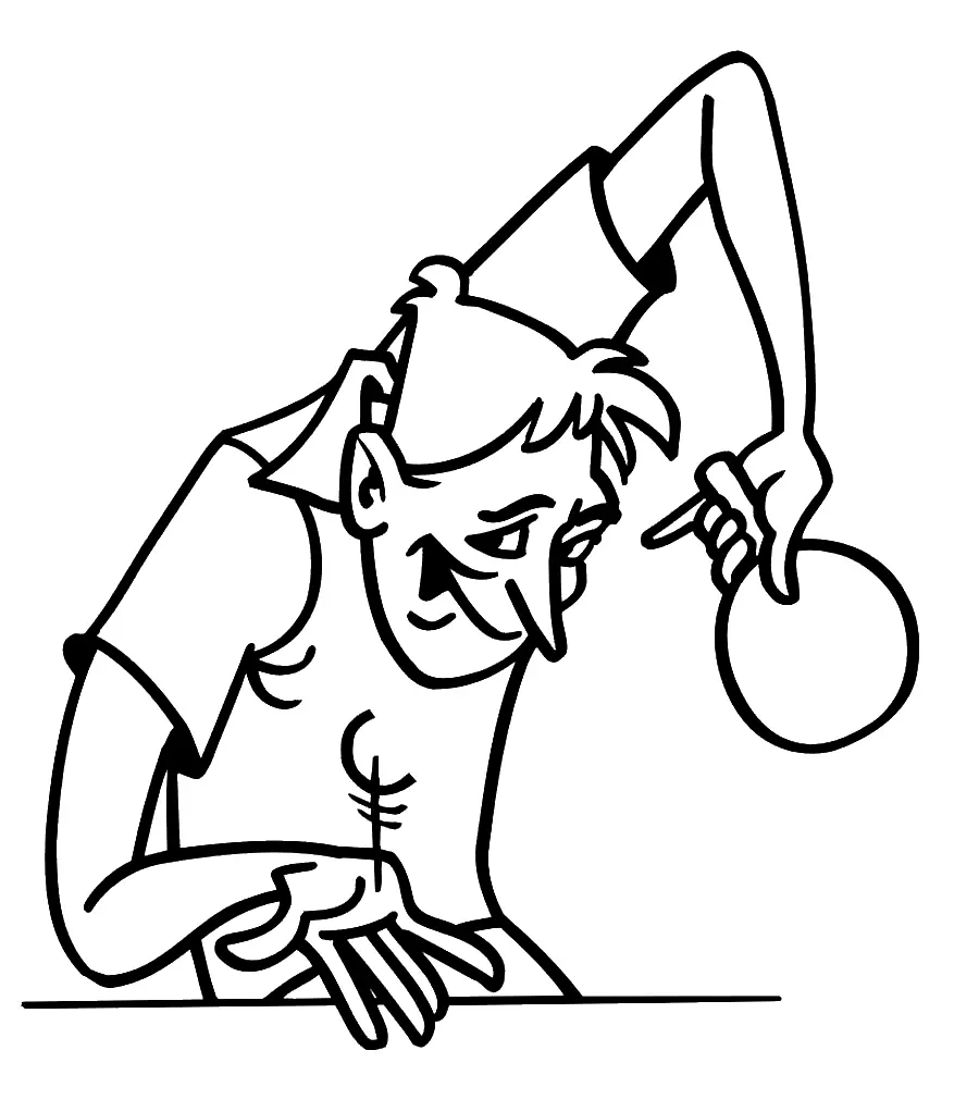 Table Tennis Coloring Pages 32