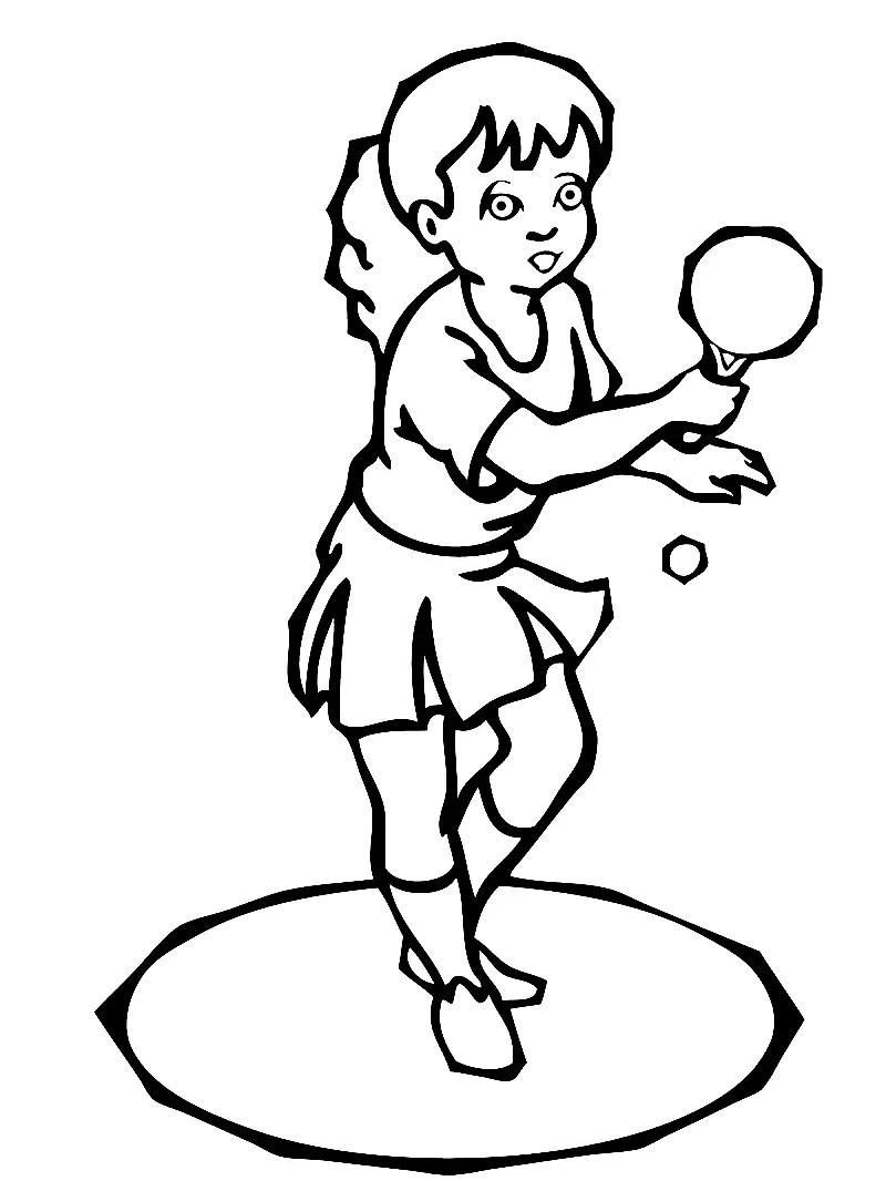 Table Tennis Coloring Pages 36