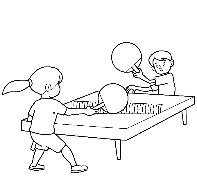 Table Tennis Coloring Pages 5