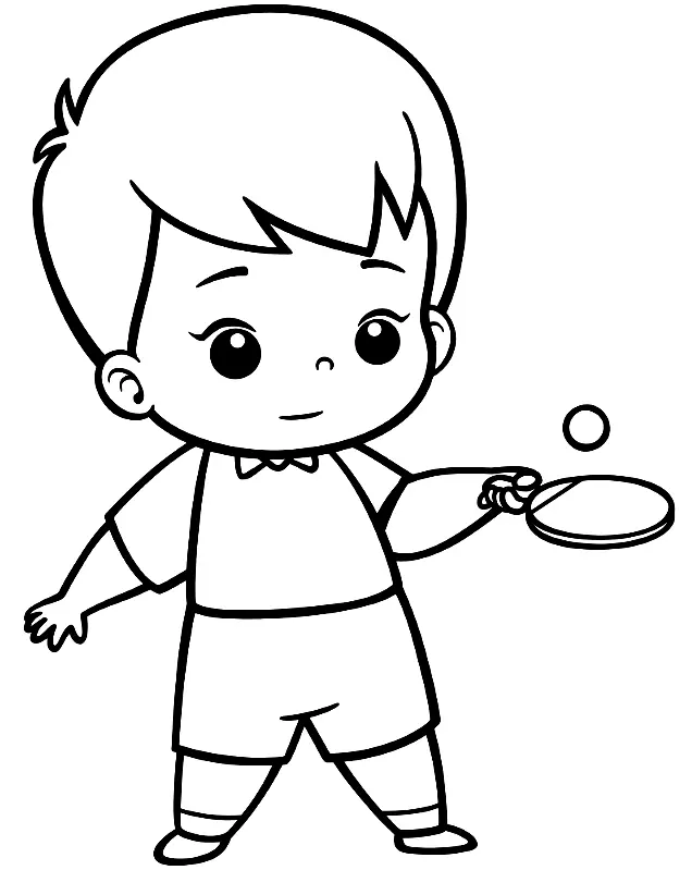 Table Tennis Coloring Pages 8