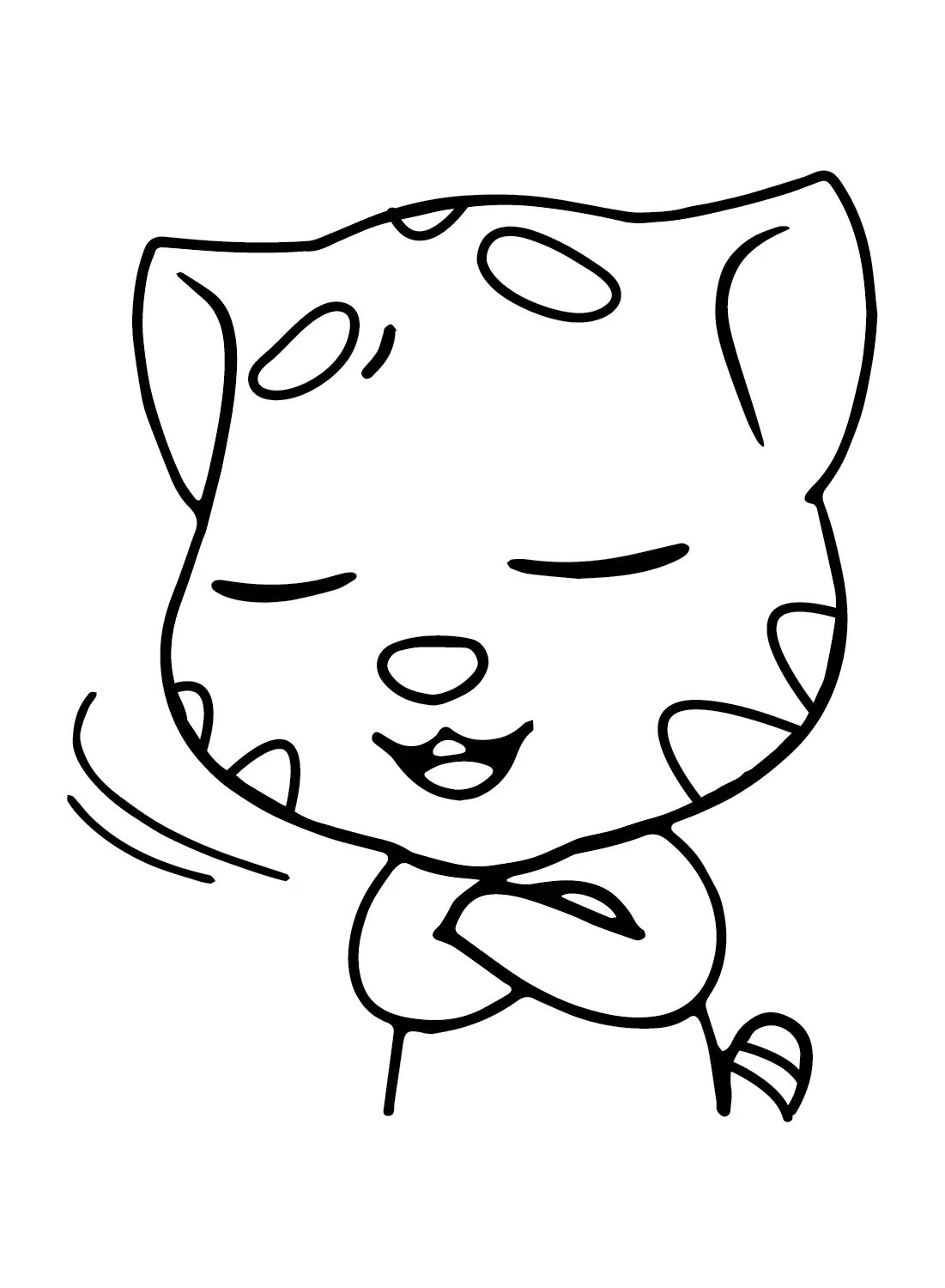 Talking Tom Coloring Pages 23