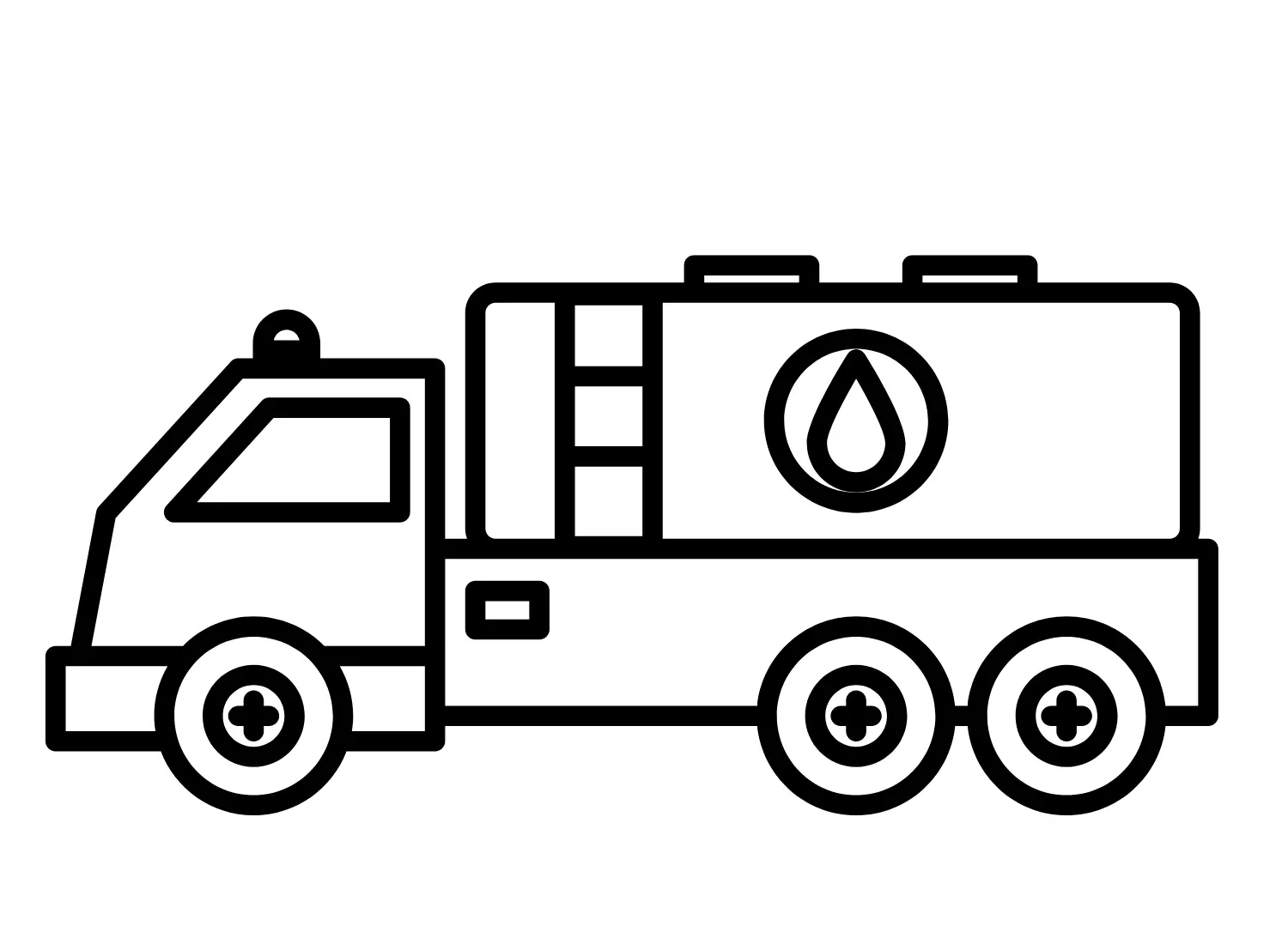 Tanker Truck Coloring Pages