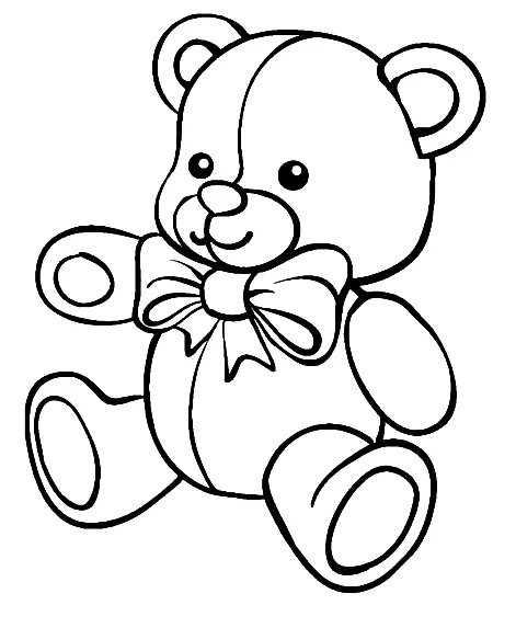 Teddy Bear Coloring Pages 16