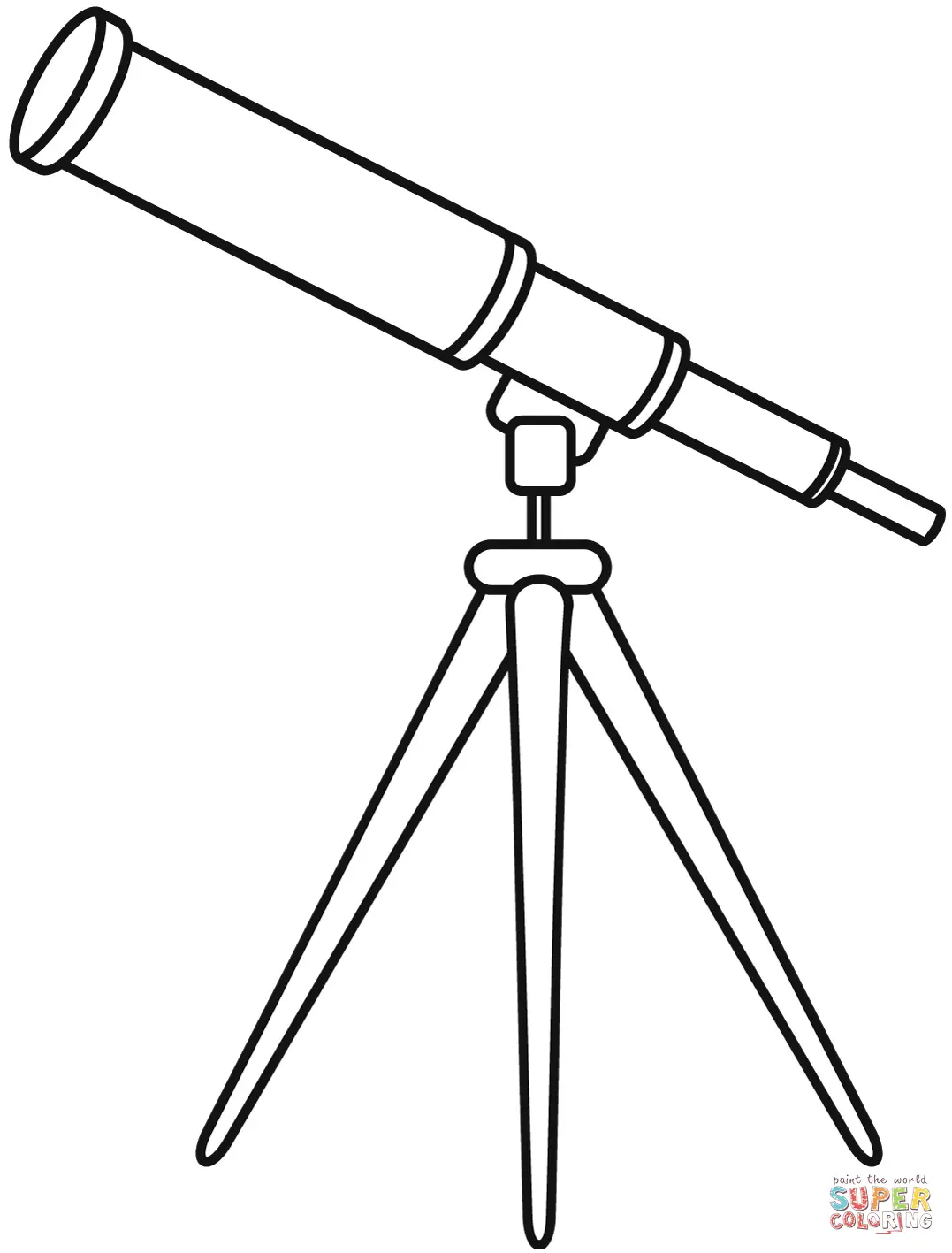 Telescope coloring pages 11