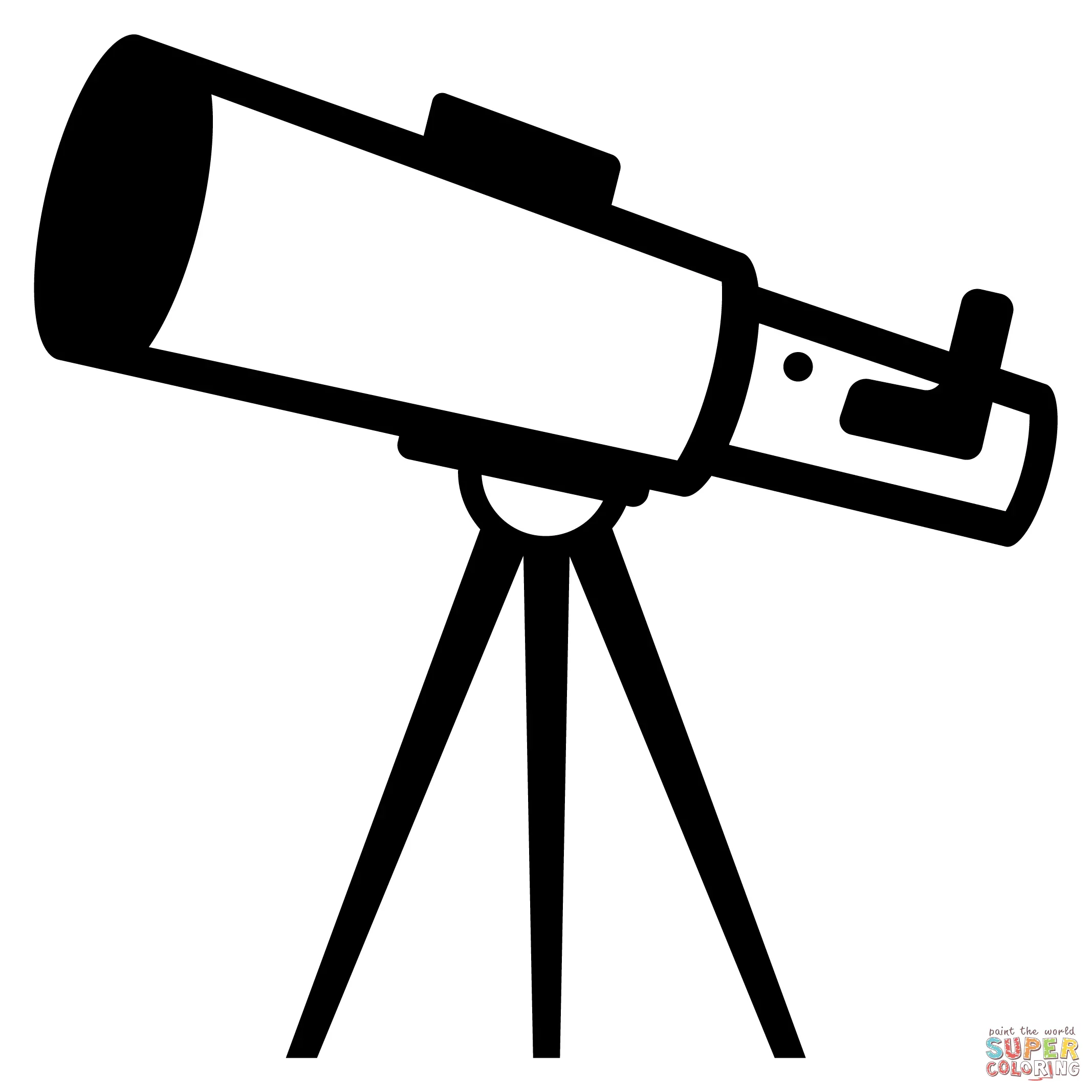Telescope coloring pages 13