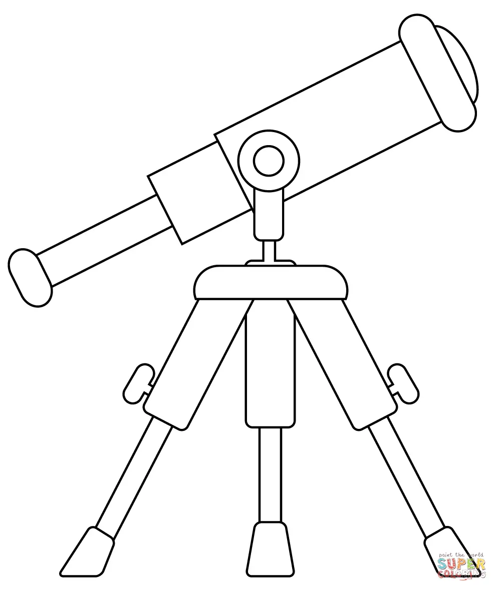 Telescope coloring pages 14