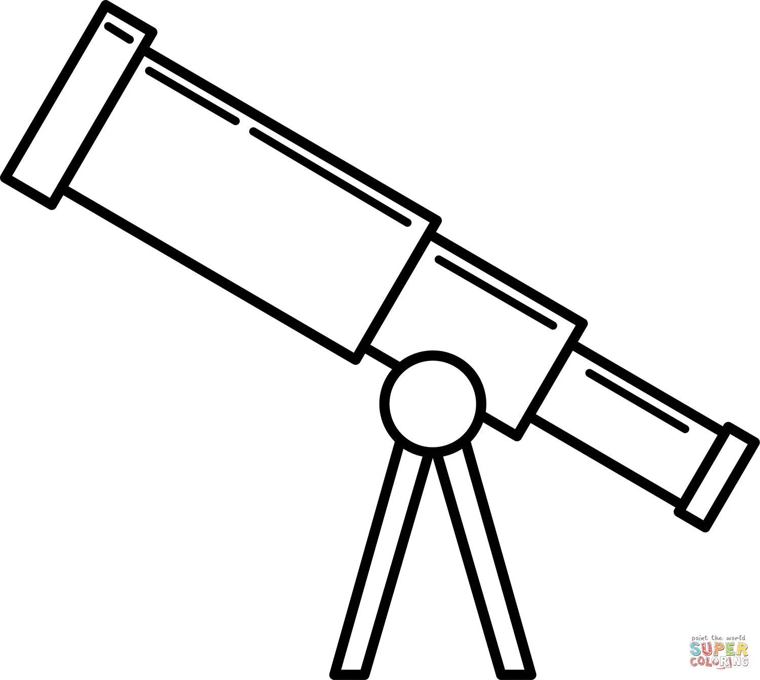 Telescope coloring pages 16