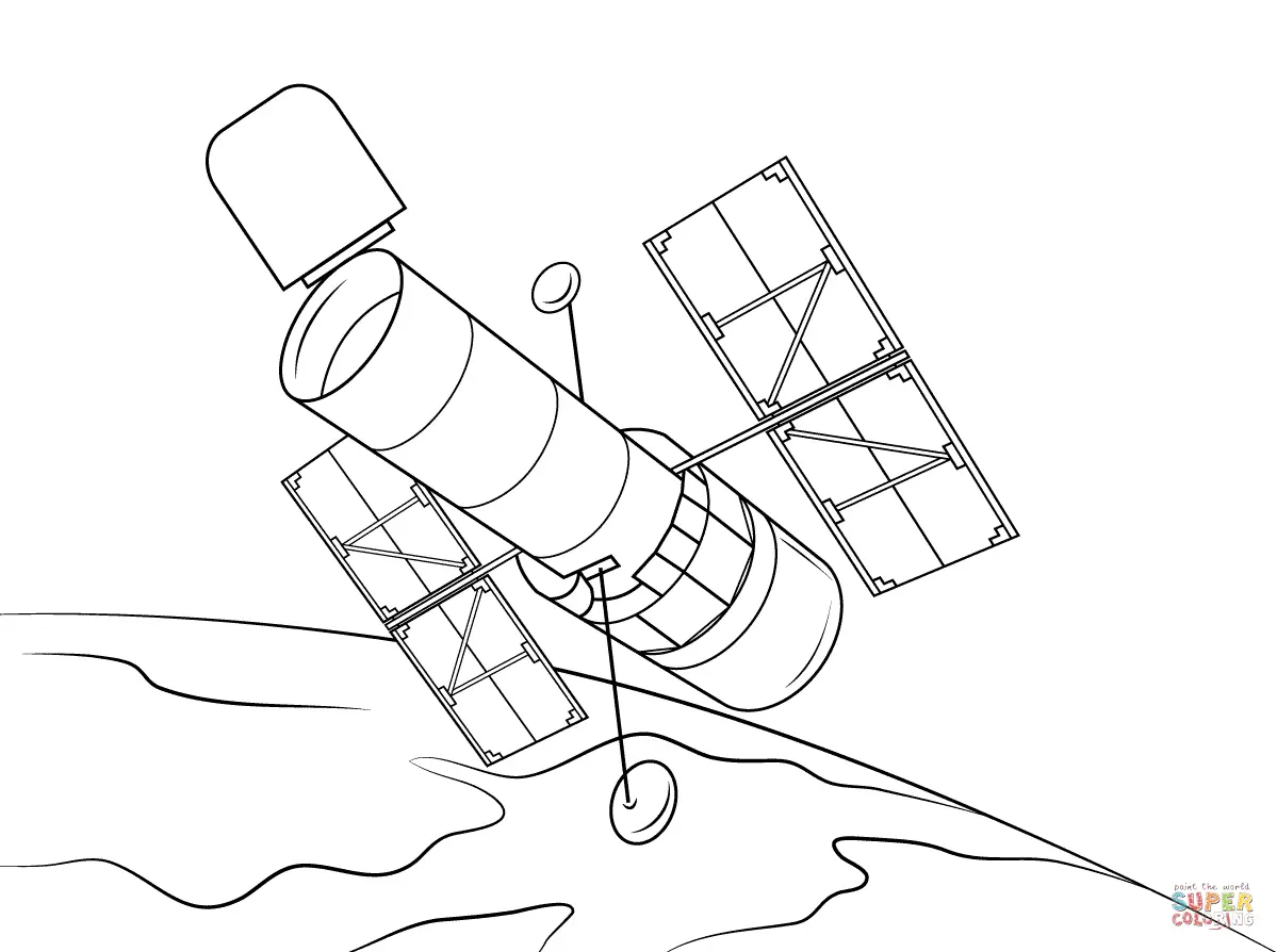 Telescope coloring pages 18