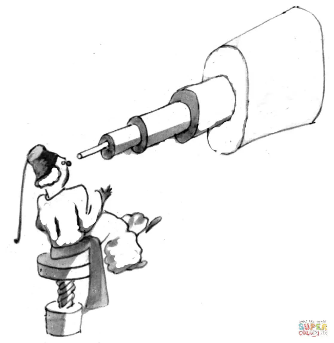 Telescope coloring pages 19