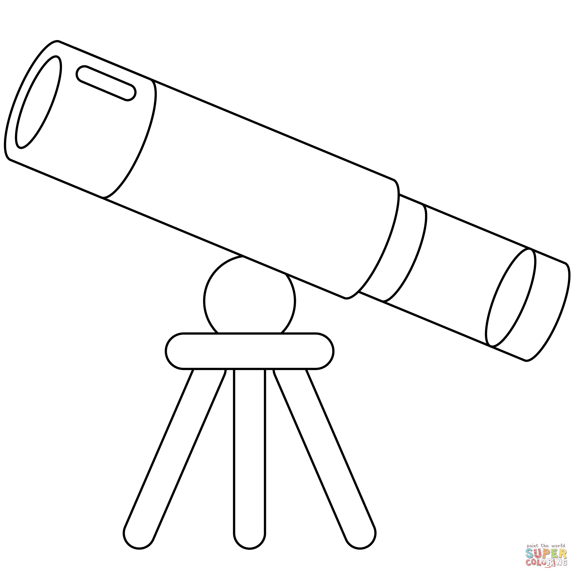 Telescope coloring pages 9