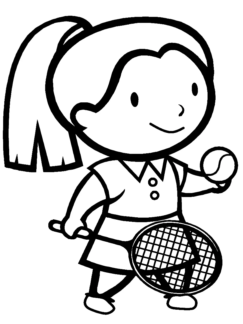 Tennis Coloring Pages 54