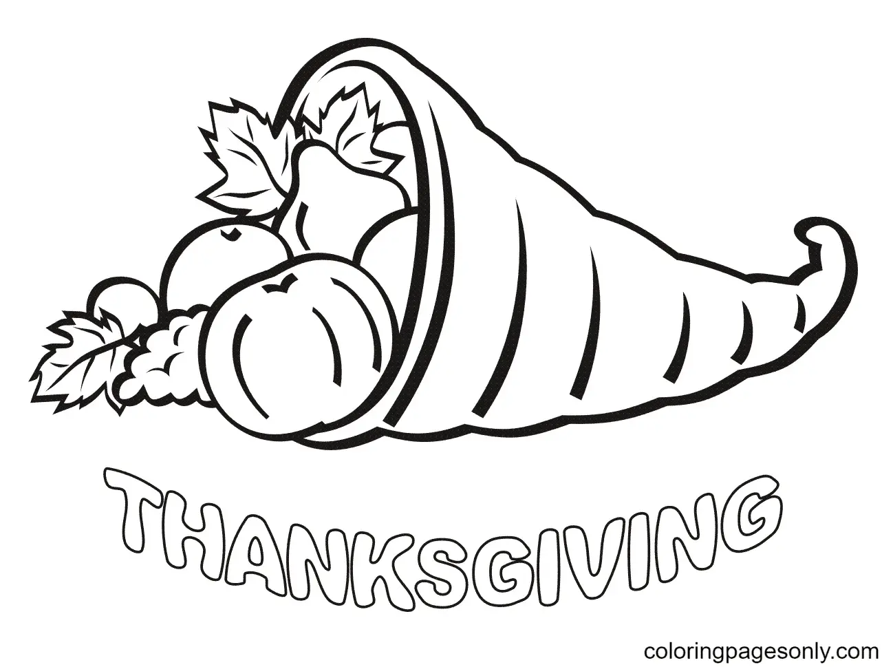 Accion Gracias Para Colorear 11