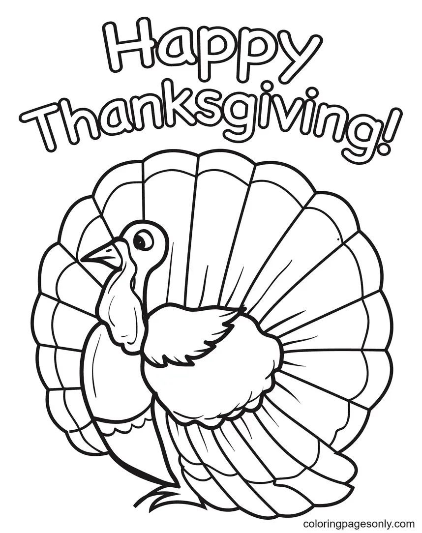 Accion Gracias Para Colorear 32