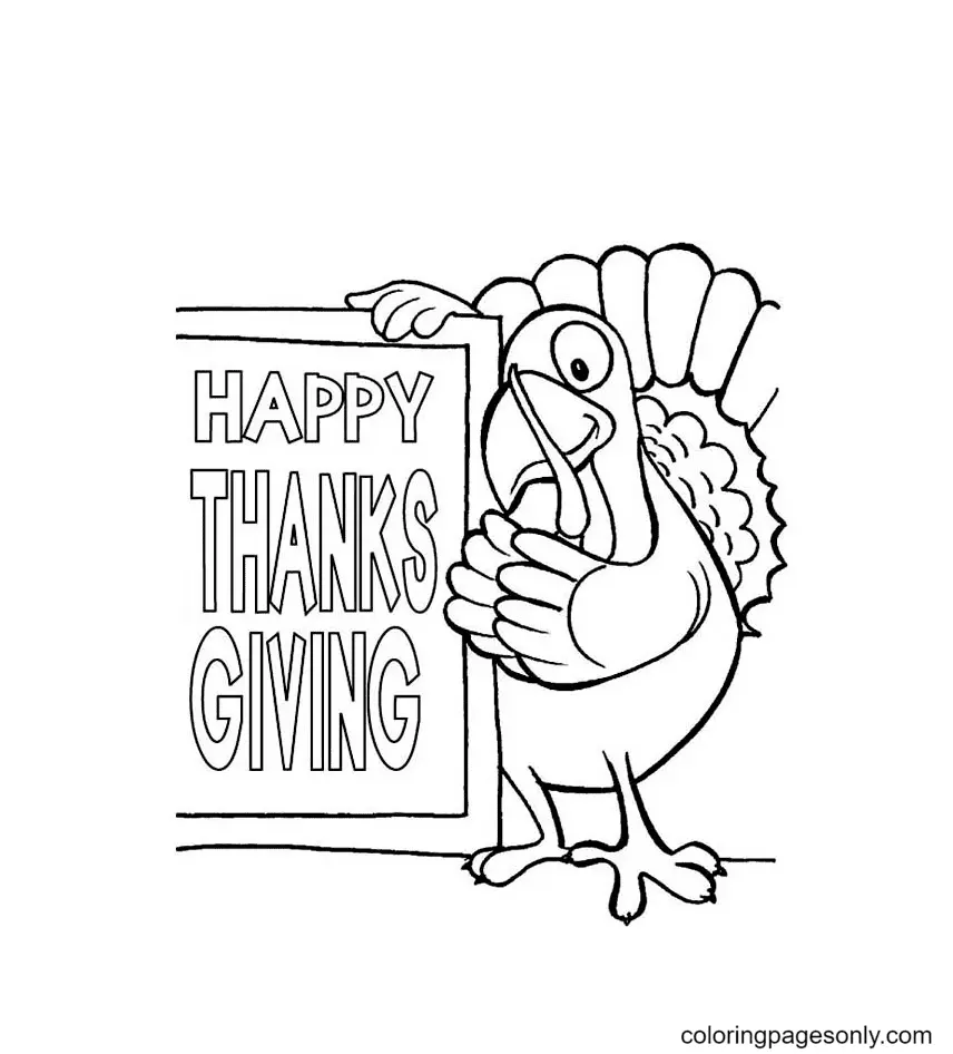 Accion Gracias Para Colorear 81